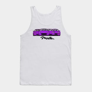 MX5 Miata Generations Purple Tank Top